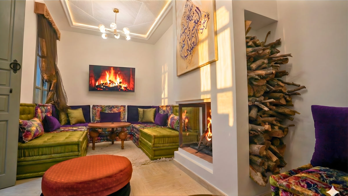 A comfortable shared lounge